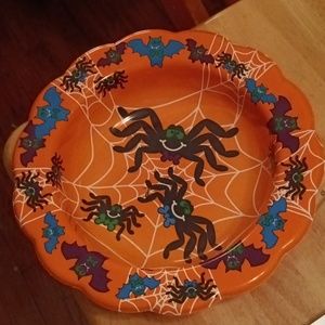 Vintage Berman Industries trick or treat plastic candy bowl.